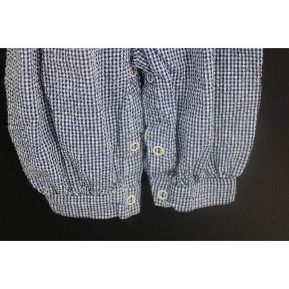 TODDLE TYKE VINTAGE BABY OUTFIT GIRAFFE EMBROIDERED GINGHAM SEERSUCKER 2PC - Picture 5 of 9